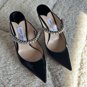 Jimmy Choo Crystal Embellished Mules